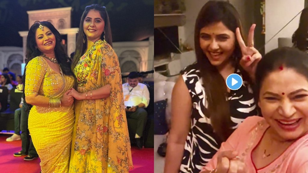 savlyachi Janu Savali fame veena jagtap gift to megha dhade savlyachi Janu Savali fame veena jagtap gift to megha dhade