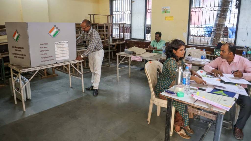 various facilities provided at polling station for disabled elder and general voters