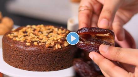 How To Make Ragi Date & Walnut Cake