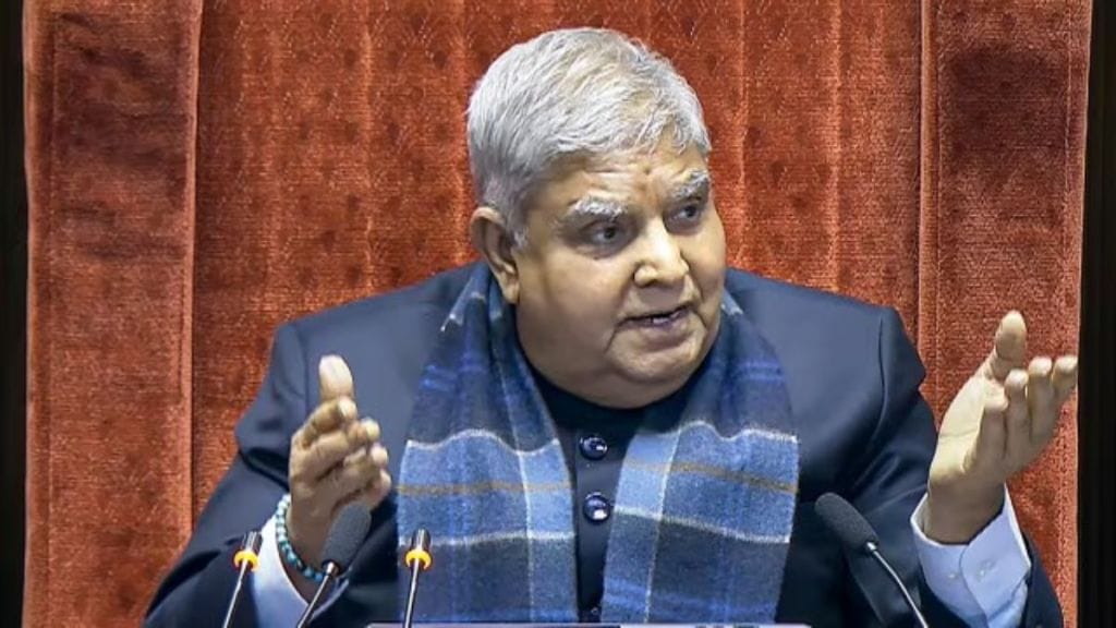 Image of Vice-President Jagdeep Dhankhar or Rajya Sabha proceedings Image of Vice-President Jagdeep Dhankhar or Rajya Sabha proceedings