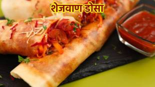 Schezwan Dosa Recipe In Marathi Schezwan Dosa chutney quick dosa making tips how to make it crispy without breaking kitchen tips