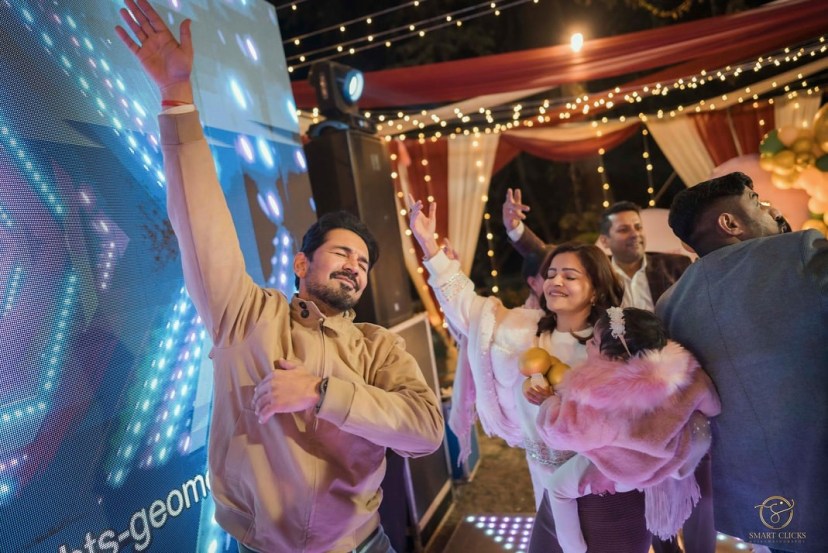 Rubina dilaik, abhinav shukla, twin daughters, first birthday celebration, 