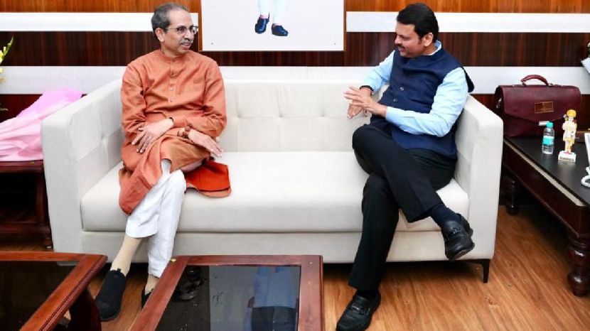 Uddhav Thackeray Meets CM Devendra Fadnavis in Nagpur Winter Session 2024