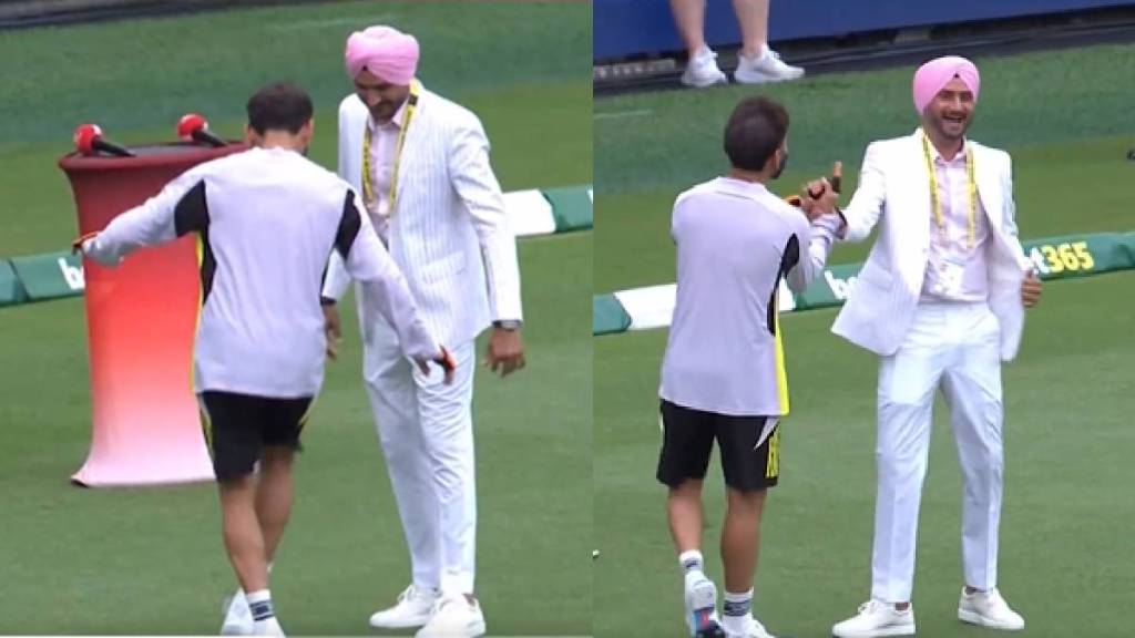 Virat Kohli teases Harbhajan with naino mein sapna Song dance step at The Gabba Video Viral IND vs AUS