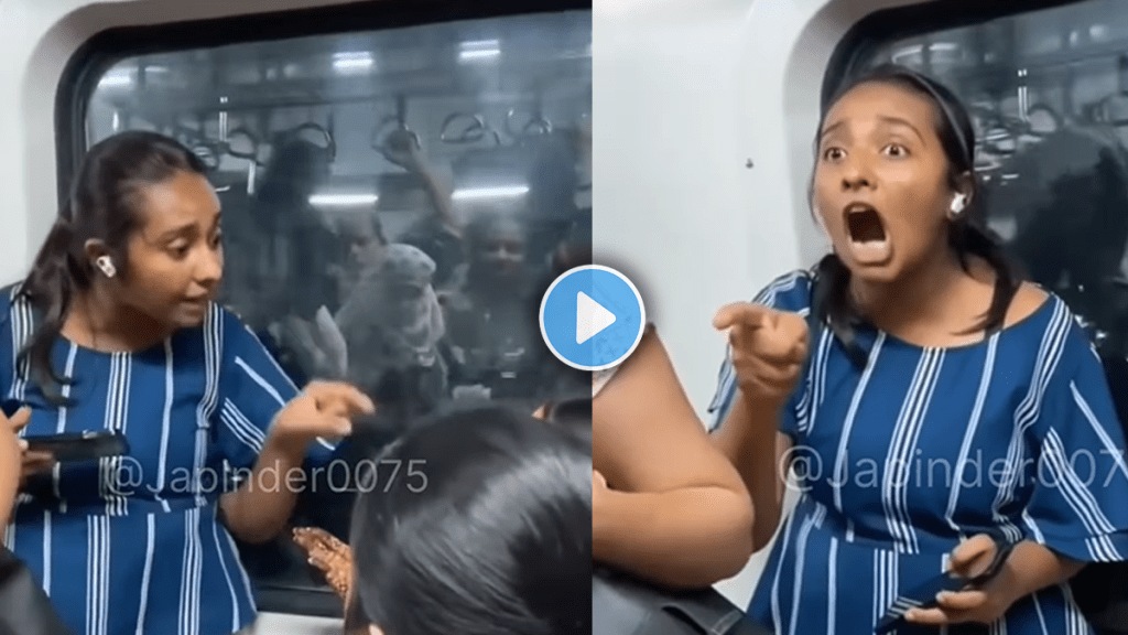 Mumbai ac local women fight over seat viral video on social media Mumbai ac local women fight over seat viral video on social media