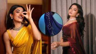 rashmika mandanna beautiful saree name pushpa and srivalli