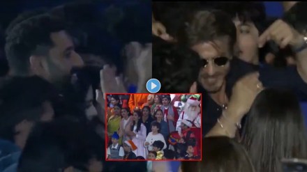 shahrukh khan Abhishek bachchan dance with children video viral shahrukh khan Abhishek bachchan dance with children video viral