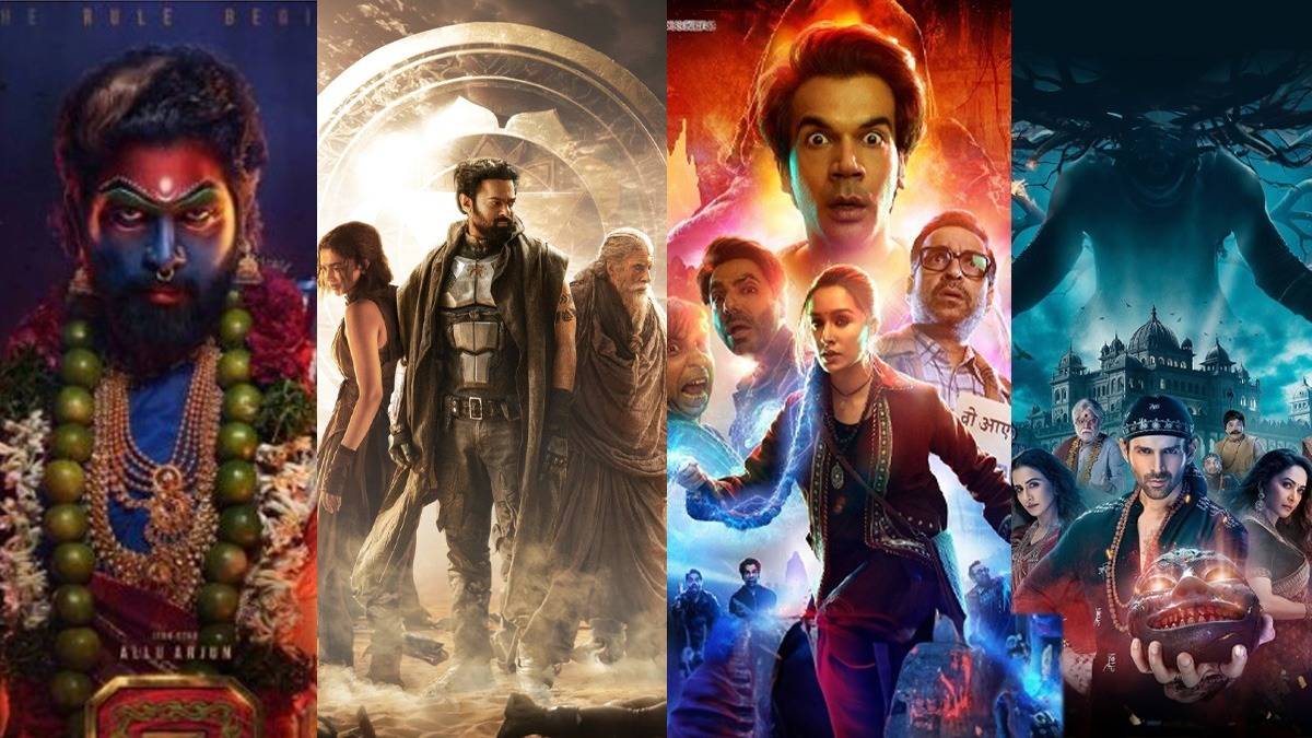 Top 10 Blockbuster Indian Movies of 2024 pushpa 2 stree 2 kalki 2898 ad ...
