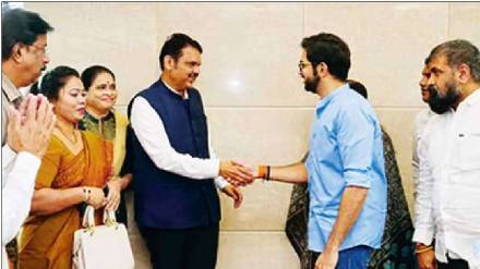 Aditya Thackeray meets Devendra Fadnavis for the third time in a month Mumbai news