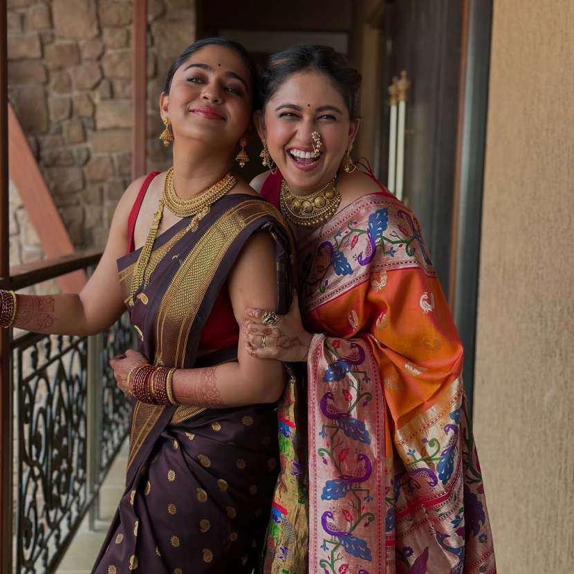Mrunmayee Deshpande Gautami Deshpande Paithani Saree
