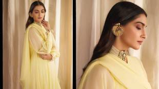 Sonam Kapoor shares pictures in yellow dress with unique jewellery on social media