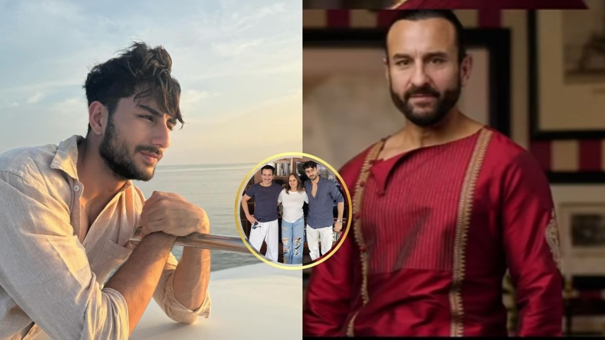 Unseen Photo of Saif Ali Khan with his son Ibrahim Ali Khan after the ...