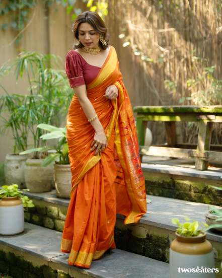 Rang Maza Vegala fame actress Anaghaa Atul shares pictures of her traditional look from shivani sonar wedding on social media