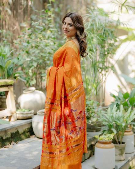 Rang Maza Vegala fame actress Anaghaa Atul shares pictures of her traditional look from shivani sonar wedding on social media