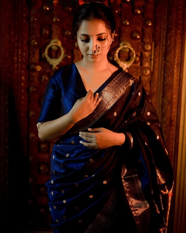 Sayali Sanjeev, Sayali Sanjeev paithani saree look