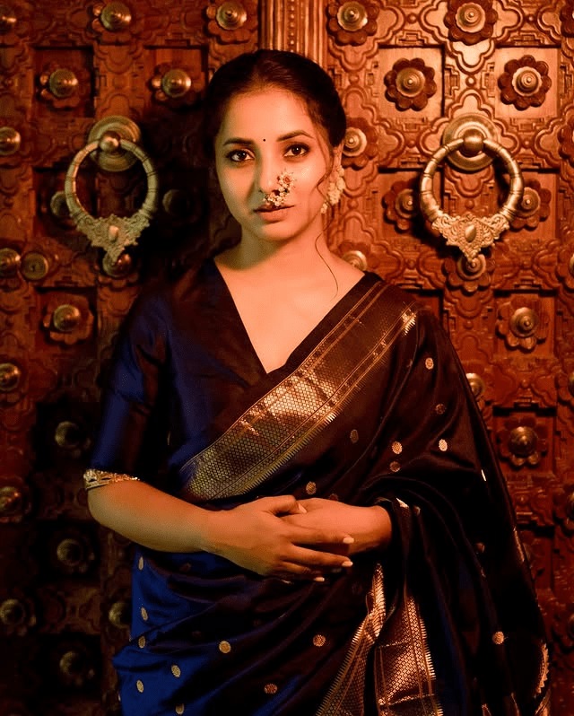Sayali Sanjeev, Sayali Sanjeev paithani saree look
