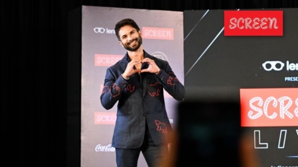shahid kapoor at screen shahid kapoor at screen