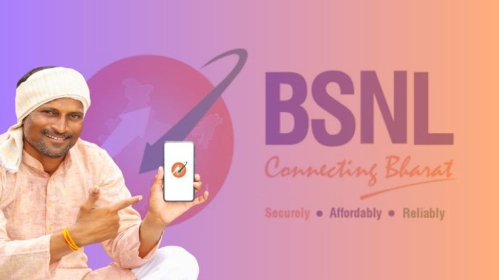 BSNL logo with a graphic showing profit of Rs 262 crore for the December quarter. BSNL logo with a graphic showing profit of Rs 262 crore for the December quarter.