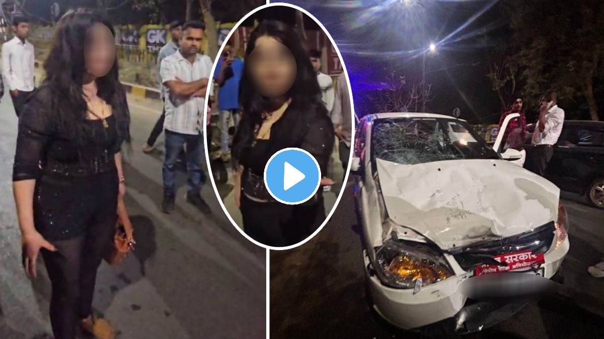 Drunk Russian woman creates ruckus on Raipur road after car accident ...