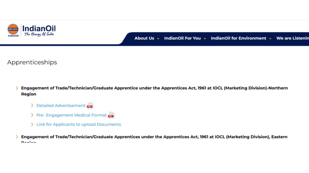 IOCL Apprentice Recruitment 2025: