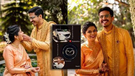 Aai kuthe kay karte fame Kaumudi Walokar husband brought new car