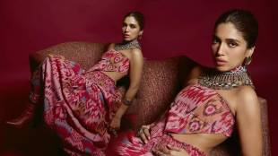 Bhumi Pednekar shares pictures in pink skirt with silver jewellery for the promotions of her movie Mere Husband Ki Biwi