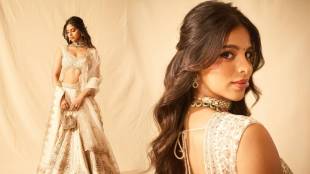 Suhana Khan shares traditional pictures in white lehenga on social media