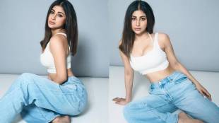 Mouni Roy Shares hot pictures in blue jeans and white tank top on social media post goes viral