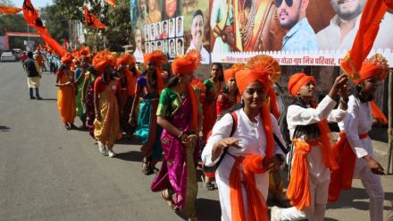 Dhulekars enthusiastically participate in Jai Shivaji-Jai Bharat Padyatra Dhulekars enthusiastically participate in Jai Shivaji-Jai Bharat Padyatra