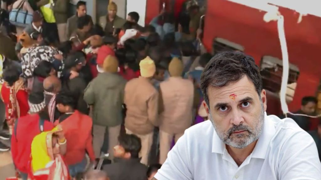 Rahul Gandhi criticizes the government's failure to ensure safety at New Delhi Railway Station following the stampede tragedy.