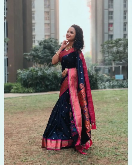 Rashmi Anpat Chandrakor Paithani Saree