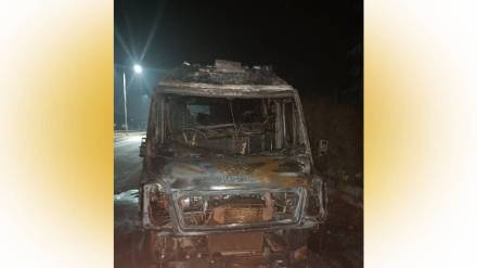 ambulance fire accident Goa ambulance fire accident Goa