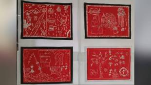 art festival organized by Nukkad Cafe BhagyaShali Bhavishya Shiksha Foundation for slum children in Pune