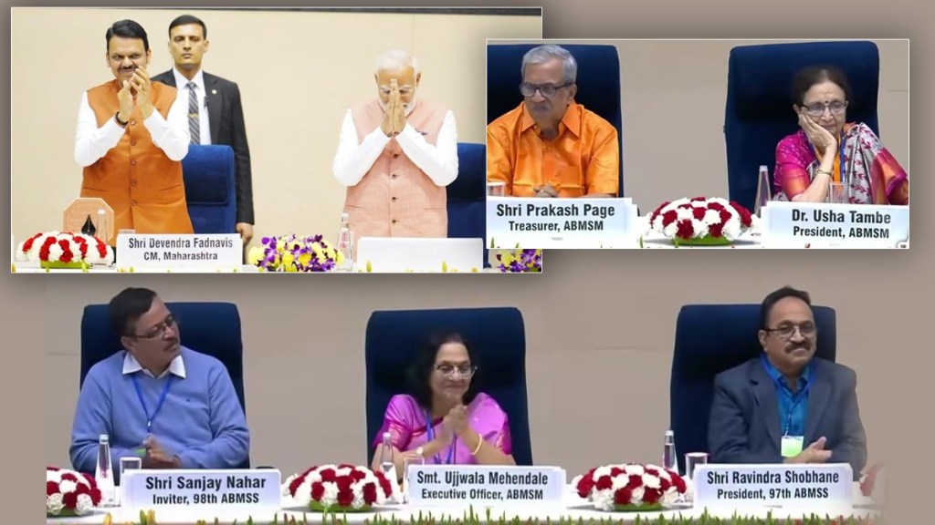 Name plates in English language Akhil Bharatiya Marathi Sahitya Sammelan 2025 Name plates in English language Akhil Bharatiya Marathi Sahitya Sammelan 2025