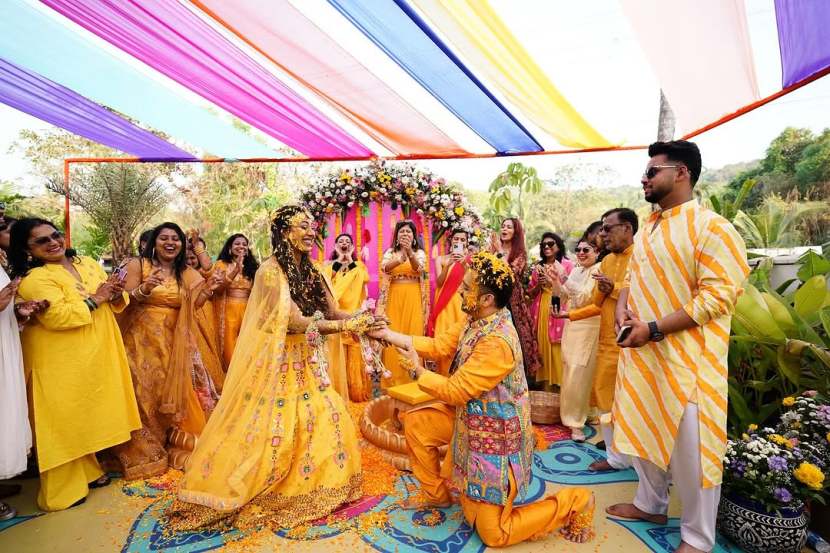 bigg boss marathi fame actress meenal shah wedding photos