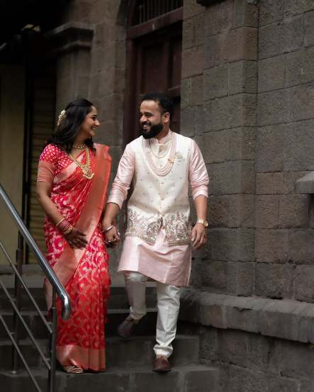 Aditi Dravid Mohit Limaye Engagement Photos