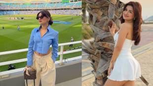 Avneet kaur flaunts her curvy figure in a tight shirt during india vs Australia match