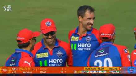 Delhi Capitals VS Sunriserse Hyderabad Live Match Score in Marathi