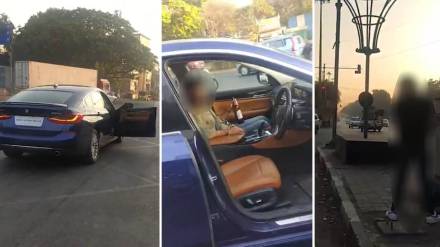 Drunk youth urinateon road video viral
