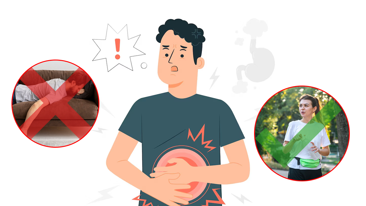 Person Getting Digested How to digest food after dinner follow good habits to speed up ...