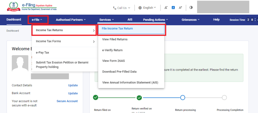 ITR Filling Without CA