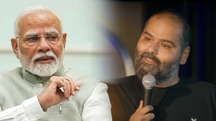 PM Narendra Modi and Kunal Kamra