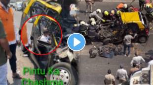 Mumbai Lower Parel Car Accident video big accident between taxi and car in Lower Parel near indiabulls one dies on the spot