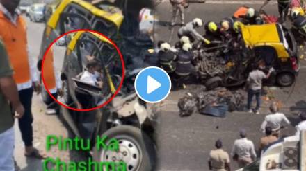 Mumbai Lower Parel Car Accident video big accident between taxi and car in Lower Parel near indiabulls one dies on the spot