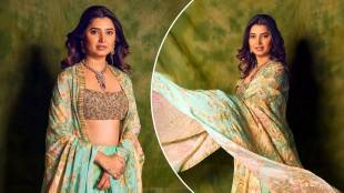 Prajakta mali in designer lehenga latest photoshoot