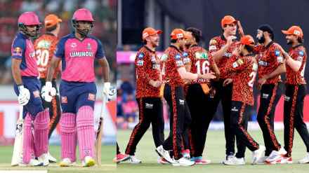 SRH beat RR by 44 Runs Ishan Kishan Century Sanju Samson Dhruv Jurel Fifties