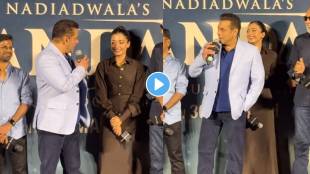 salman khan react on 31 years age gap with rashmika mandanna in sikandar trailer launch