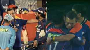 LSG Owner Sanjiv Goenka Gives Tight Hug to Rishabh pant After Lucknow First Win in IPL 2025