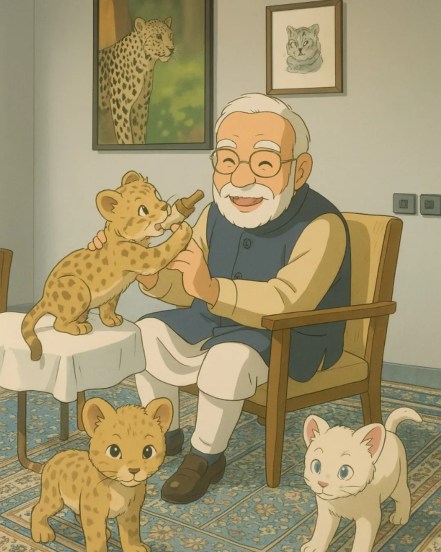 PM Modi Ghibli Pictures