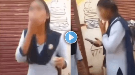 School students smoking cigarette in uniform shocking video viral on social media